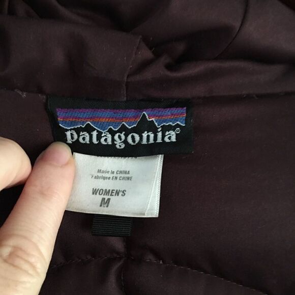 Patagonia Downtown Loft Maroon Down Jacket with Hood | Size Medium - Picture 2 of 16